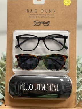 Rae Dunn Tortoiseshell Sunglasses with Black Lenses